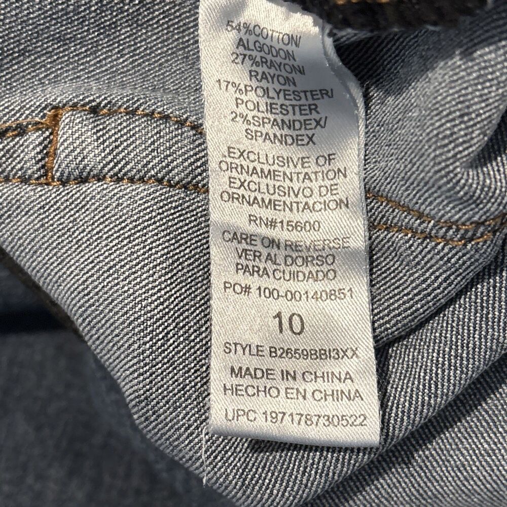 Democracy Ab Solution Bootcut Jean for Women Size 10- Indigo with Frayed Hem - Picture 5 of 8